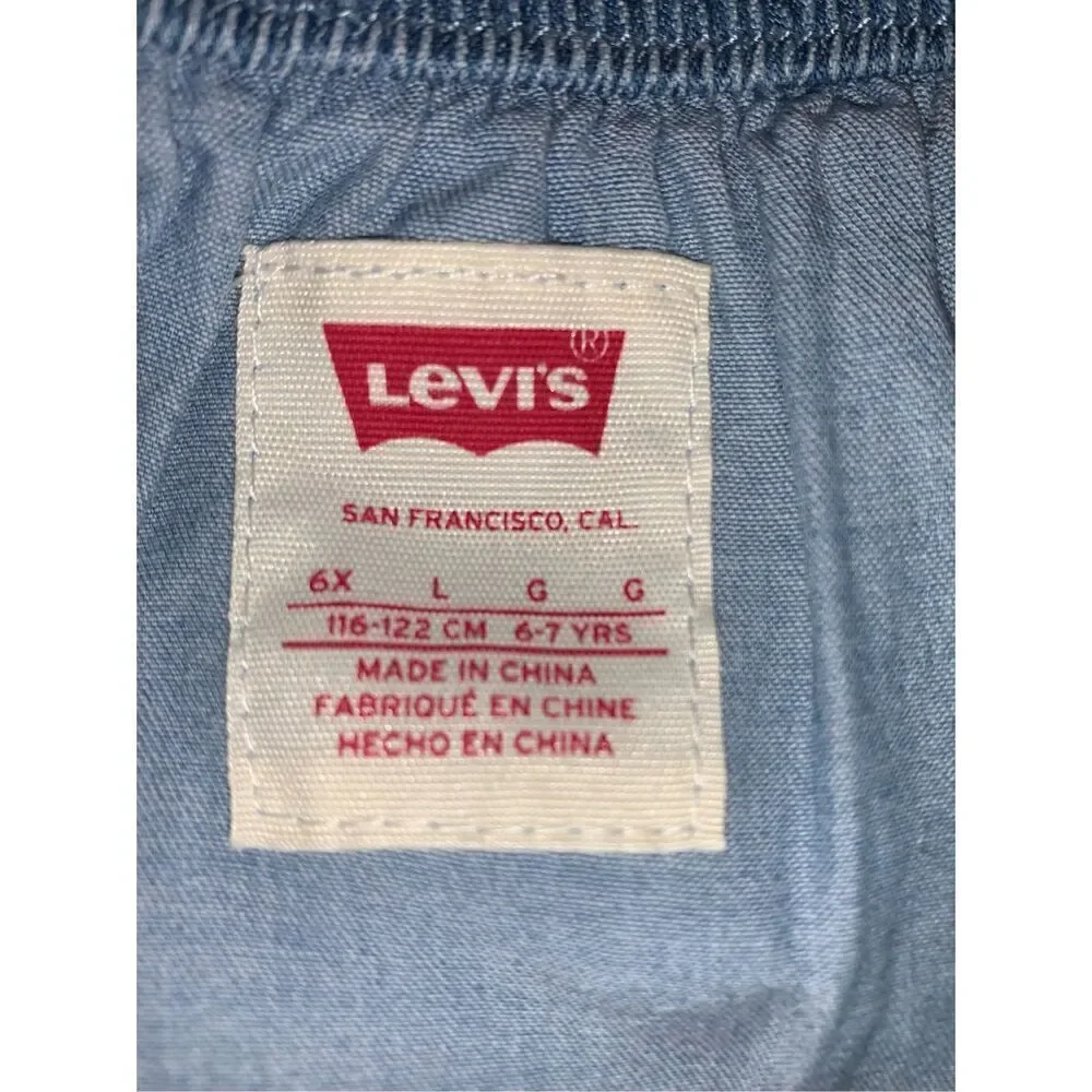 Levi’s Off The Shoulder Denim Dress